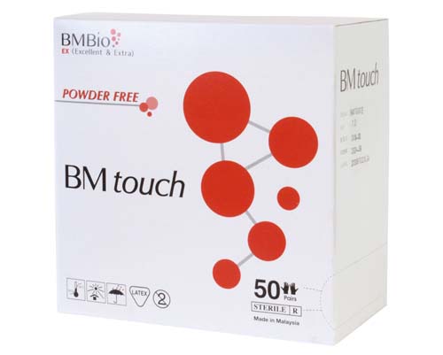 BM touch 天然ラテックスグローブ 滅菌済み 6.5