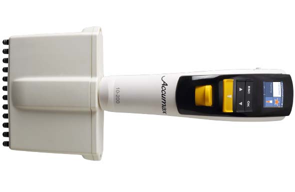 Accumax電動ピペット　12チャンネル　2-20uL