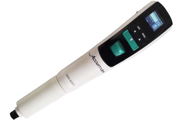Accumax電動ピペット シングルチャンネル 250-5000uL