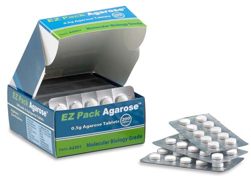 EZ Pack(TM) アガロース タブレット