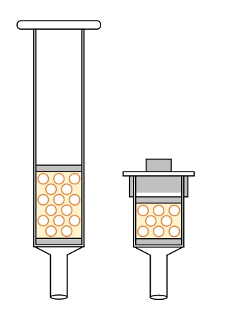 1 mL Empty ACカラム ルアーインレット