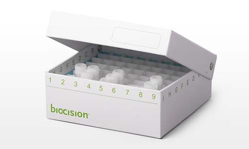 BM - TruCool Hinged Cryo Boxes ホワイト 81穴 1ml/2ml: 冷蔵・冷凍