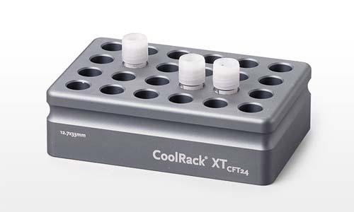 CoolRack XT CFT24 クライオチューブx24本　グリップ付 グレー