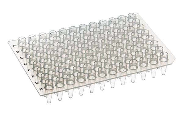 96ウェル PCRプレート チムニートップ スタンダード クリア