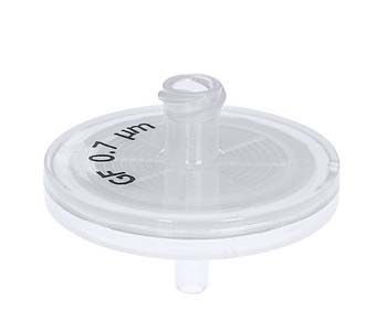 ABLUOシリンジフィルター 直径Φ25mm FLL/MLS PP透明ハウジング GF 0.70μm
