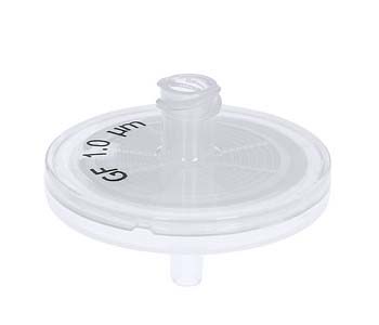 ABLUOシリンジフィルター 直径Φ25mm FLL/MLS PP透明ハウジング GF 1.00μm