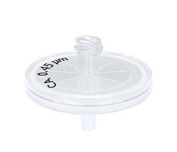 ABLUOシリンジフィルター 直径Φ25mm FLL/MLS アクリル クリアーCA 0.45μm 滅菌