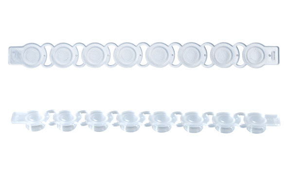 PCRプレート 96 well用キャップ フラットトップ 0.2ml ナチュラル