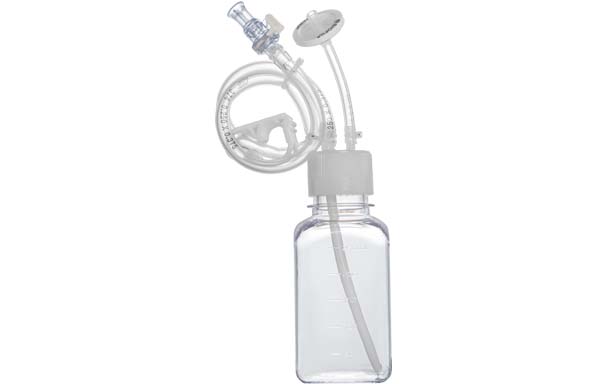 メディアボトル用クローズドステム 250mL 2ポート 1/4"" ID, 3/8"" OD,60cm ヒートシールコネクター