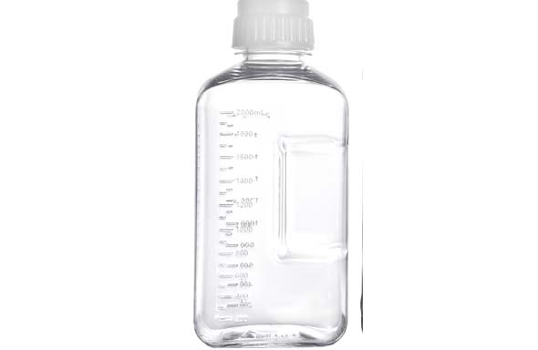 角形保存ボトル 2000mL PETG 滅菌
