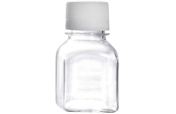 角形保存ボトル 125mL PETG 滅菌