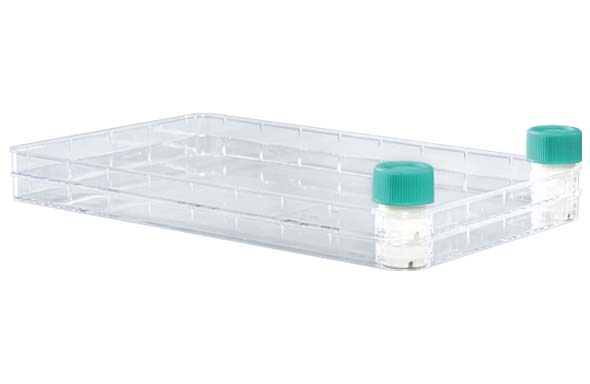 CellFacマルチレイヤー細胞培養システム 広口成形ポート 1層 S-TC ベントフィルターキャップ