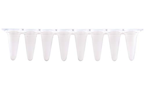 リアルタイムPCR 8連チューブ&8連フラットキャップ 0.1ml ホワイト
