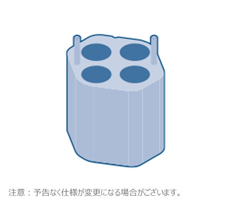 アダプター 4x25/30ml チューブ 自立型用