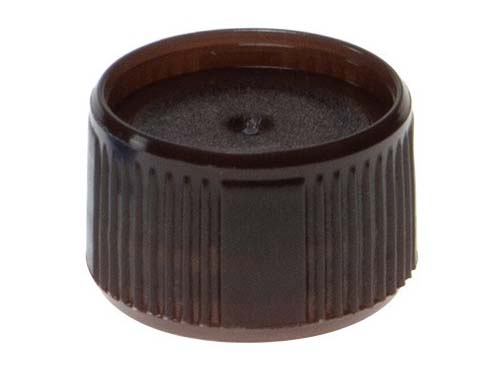 CAP WITH LIP SEAL BROWN