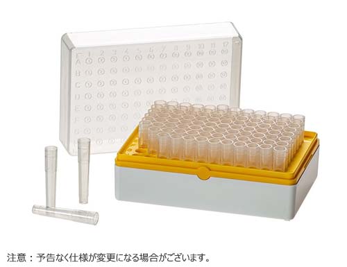 BIOTUBE(TM)ラック シングルチューブ付 イエロー