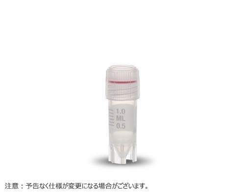 クライオチューブ 1.2ml 自立型 アウタースレッド 滅菌 リップ/Oリング