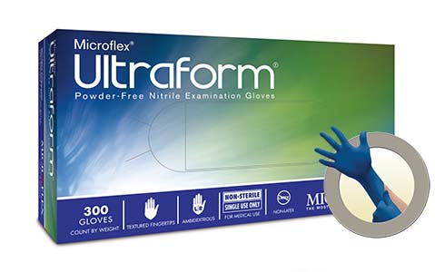 手袋 ニトリルグローブ パウダーフリー UltraForm L