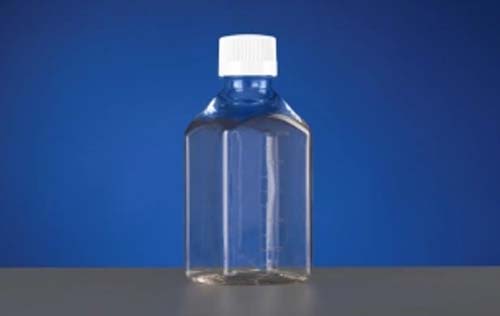 500 mL Sqaure Shape Bottle, PET, Sterile
