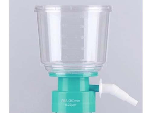 250 mL Bottle Top Vacuum Filter, 0.1 μm, PVDF, Sterile,1/pk, 24/cs
