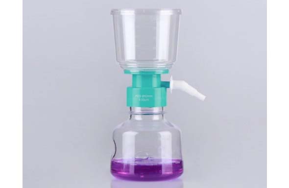 ボトルフィルトレーションシステム(ボトルトップ&ボトル)250mL 0.45μm MCEメンブレン 滅菌