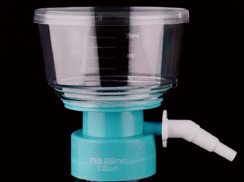 150 mL Bottle Top Vacuum Filter, 0.45 μm, PES, Sterile,1/pk, 24/cs