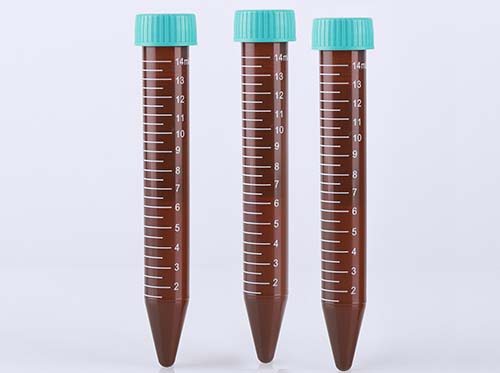 遠心管　コニカル型　15mL　ブラウン　プレミアム　ラック　滅菌