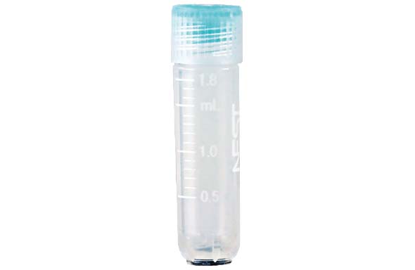 クライオバイアルチューブ 2.0mL アウターキャップ 自立型 バルク 滅菌