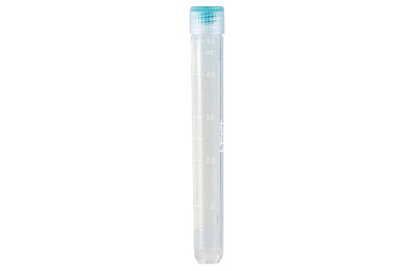 クライオバイアルチューブ 5.0mL アウターキャップ 自立型 バルク 滅菌