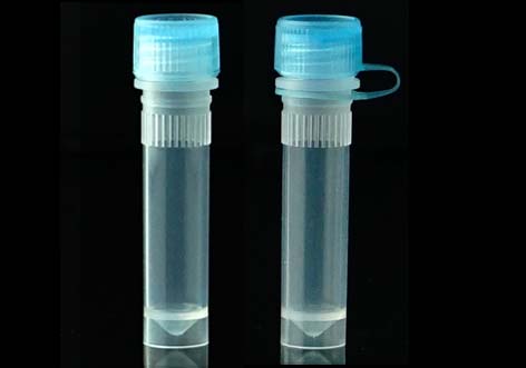 2.0 mL Self-Standing Vials, Green, External Thread, with Sealing Ring