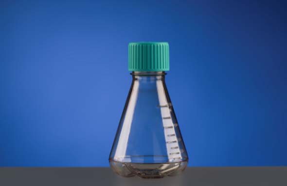 三角フラスコ 250ml バッフル PC プラグシールキャップ 個装滅菌