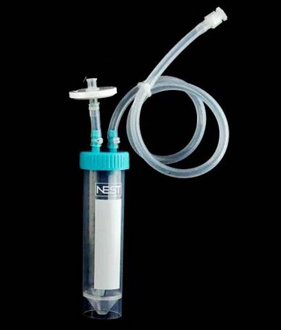 50mL Centrifuge Tube, Bi-directional Transfer Cap with Silicon Tube (1/8  ID 1/4  OD), Male Luer Lock Connector with Luer Cap, Vent Filter (0.22 μm dia24mm), Sterile, 1/pk, 4/cs