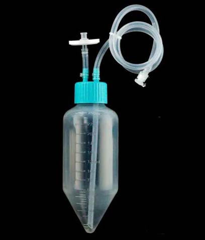 250mL Centrifuge Tube, Bi-directional Transfer Cap with Silicon Tube (50cm 1/8  ID 1/4  OD), Male Luer Lock Connector with Luer Cap, Vent Filter (0.22 μm dia24mm), Sterile, 1/pk, 4/cs