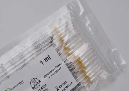 プラスチックピペット 1ml イエロー 滅菌済み