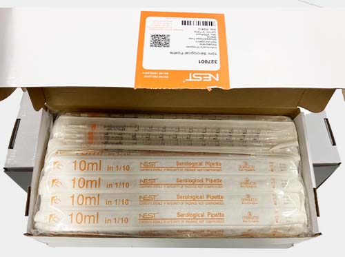 100 mL Serological Pipette, Individually Paper-plastic Warpped, Sterile,50/pk,300/cs