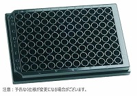 テストプレート 96well 平底 P.S製 ブラック