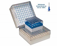 1Dバーコード付CryoVialストレージラック 1.0/2.0/3.0mLチューブ用 81本立