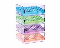 マグネット付CryoVialストレージラック　1.0/2.0/3.0mLチューブ用　81本立　アソート