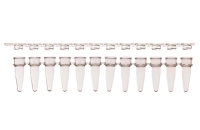 12連PCRチューブ & 12連チューブキャップ フラットタイプ セット クリア