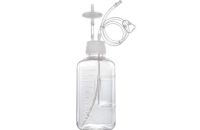 メディアボトル用クローズドステム 2000mL 2ポート 1/4"" ID, 3/8"" OD,60cm ルアーロック(メス)コネクター