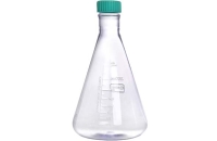 大容量三角フラスコ 3000mL 平底 PC ベントフィルターキャップ
