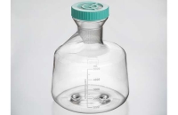 大容量三角フラスコ 5000mL 平底 PC ベントフィルターキャップ