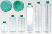 ローラーボトル 2000mL 波状タイプ ベントフィルターキャップ(イージーグリップ) 接着細胞用