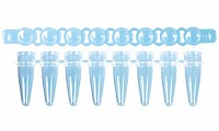 PCR 8連チューブ&8連ドームキャップ 0.2ml ナチュラル
