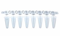 リアルタイムPCR 8連チューブ&8連フラットキャップ 0.1ml ナチュラル