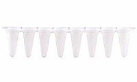 リアルタイムPCR 8連チューブ&8連フラットキャップ 0.1ml ホワイト