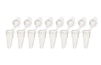 8連PCRチューブ ロープロファイル フラットキャップ付 クリア