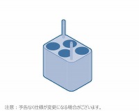 アダプター 4x25/30ml チューブ 自立型用