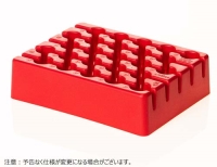 5/15mLコニカルチューブ用ラック 25本立 レッド