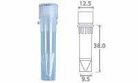Tサンプルストックチューブ 1.5ml 自立型 ナチュラル 滅菌